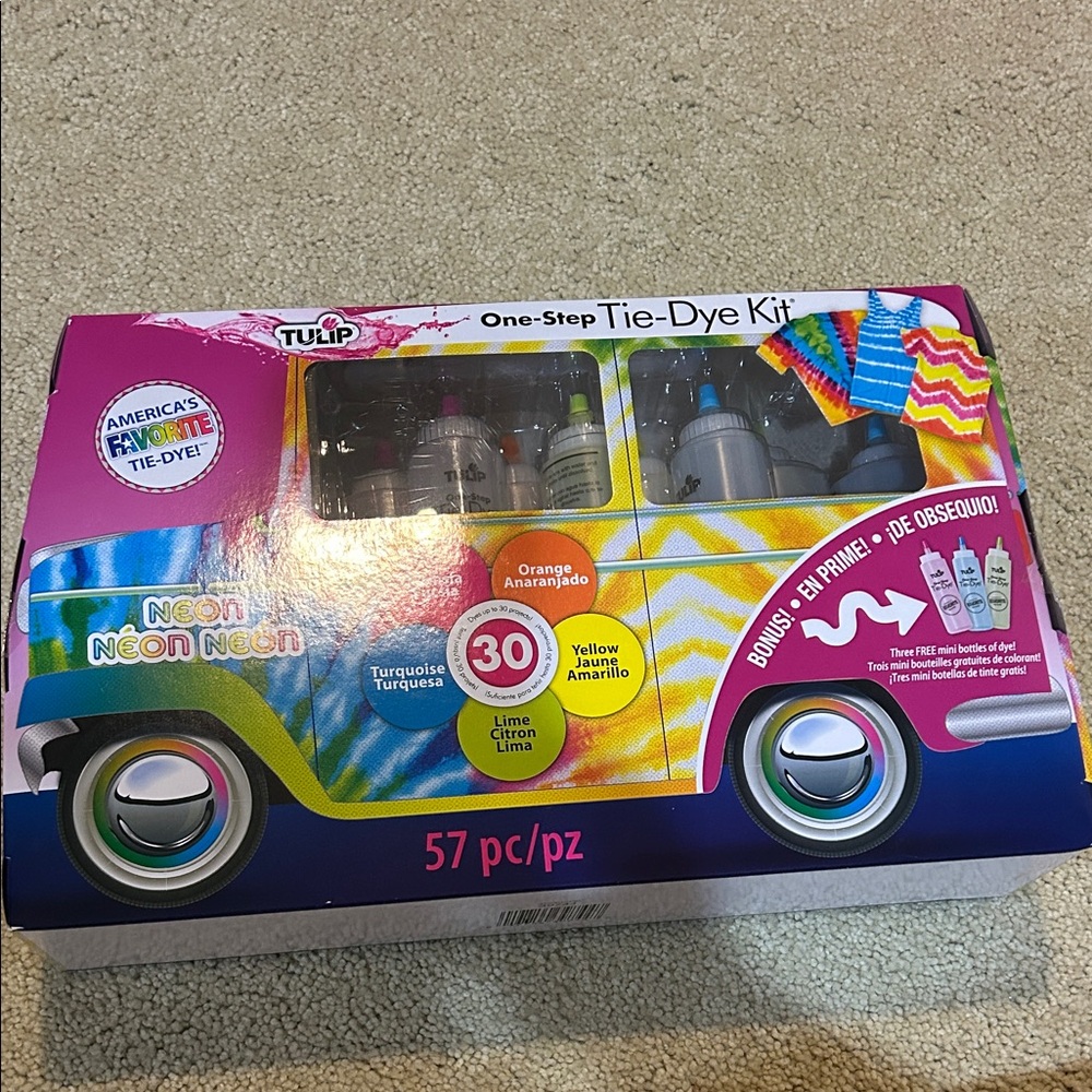 One-Step Tie-Dye Kit - Neon Colors